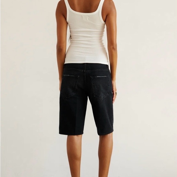 Jamie Haller The Finished Hem Knee-cut Shorts Washed Black 25 May fit 26 27 - Picture 2 of 2